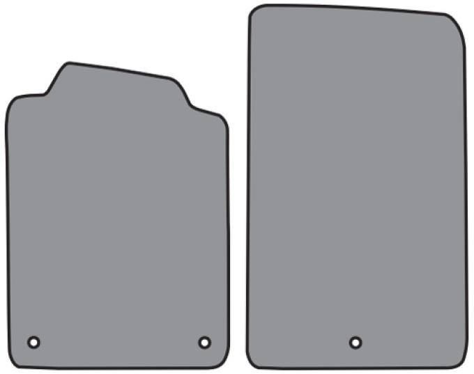 ACC 1997-2007 Chevrolet Corvette Floor Mat without Heel Pad 2pc (FM78) Cutpile