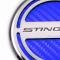 2008-2018 Chrysler 300 Fluid Cap Cover Set 6pc Stingray Font Carbon Fiber Blue | Blue Carbon Fiber