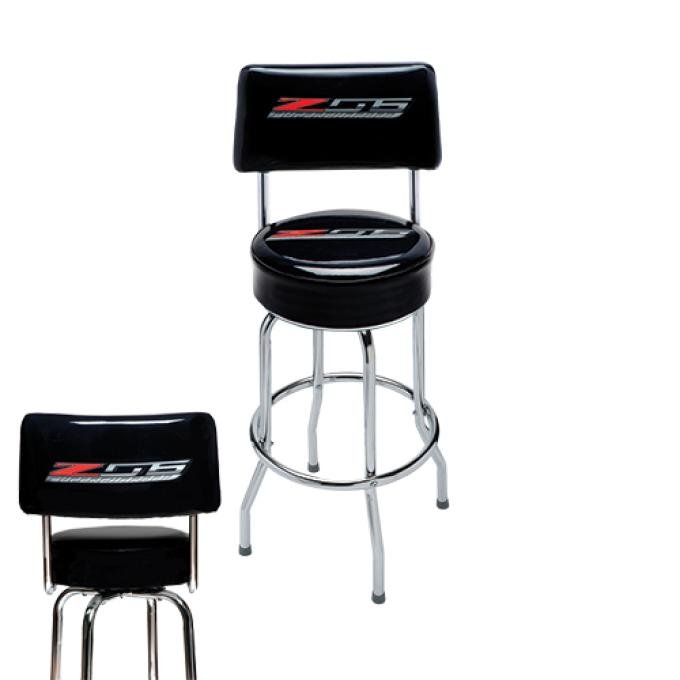 Z06 Corvette Pub Stool w/Back