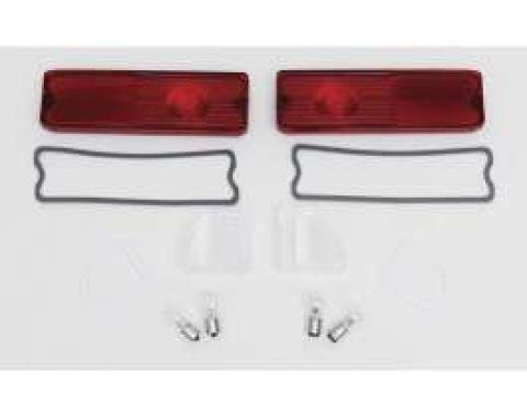 Chevy Truck Taillight & Back-Up Light Lens Kit, Fleet Side, 1967-1972