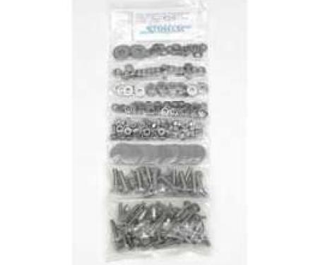 Chevy Truck Bed Strip & Angle Bolt Kit, Long Bed, Step Side,1955-1972