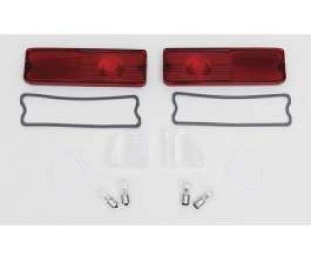 Chevy Truck Taillight & Back-Up Light Lens Kit, Fleet Side, 1967-1972