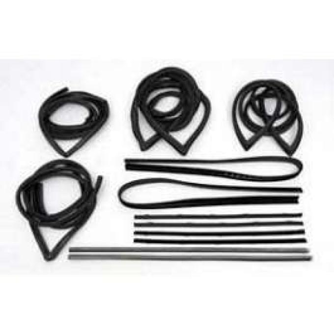 Chevy Truck Weatherstrip Kit, Standard, With Chrome, 1971-1972
