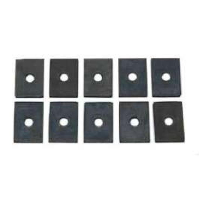 Chevy Truck Wood Floor Mounting Pads, Long Bed, 1955-1972