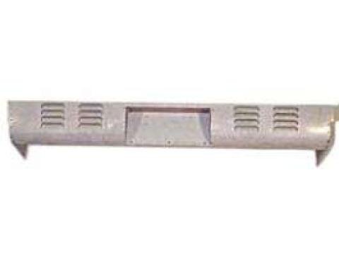 Chevy Truck Long Step Side 4-Row Louvered Rear Roll Pan With License Plate Box, 1957-1987