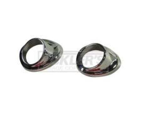 Chevy Truck Wiper Tower Bezels, 1947-1953