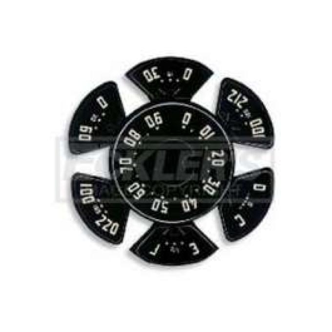 Chevy Truck Dash Gauge Decal Set, 1950-1953