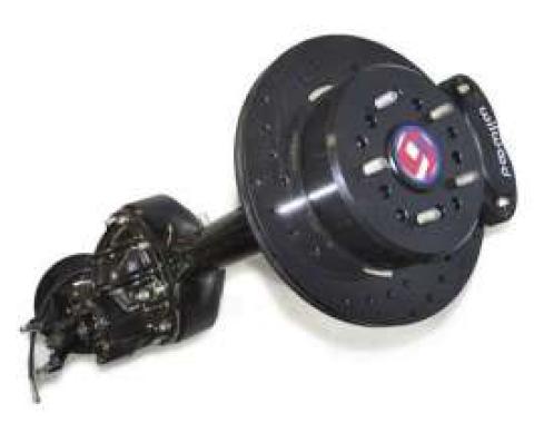 Chevy & GMC Truck Rear End, 9, Complete, With Wilwood Disc Brakes & Lines, Semi-Gloss Black Powder Coated, For Leaf Spring Trucks, 1960-1962