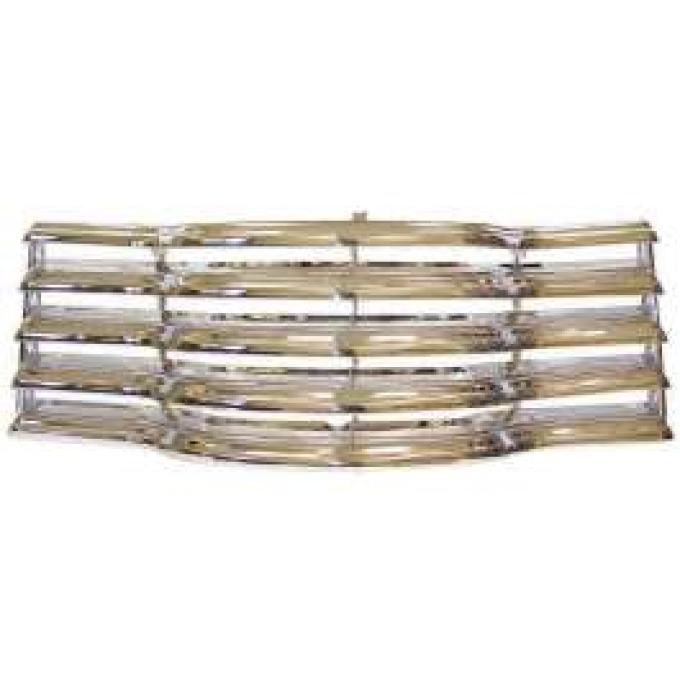 Chevy Truck Grille, Chrome With Black Painted Back Bars, 1947-1953