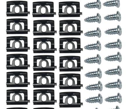Southwest Repro Windshield Molding Clip Set, 68-69 Barracuda Coupe A-270088