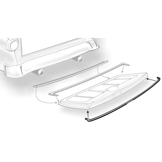 Dennis Carpenter Upper Tailgate Seal - 1955-56 Ford Car B5A-5941614-B