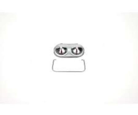 Chevelle Master Cylinder Cover, Single Clip, 5 x 2-3/8