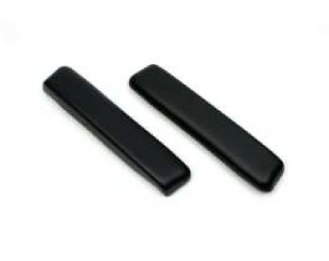 Chevelle Armrest Pads, Front, Black, For All Body Styles, 1965-1967