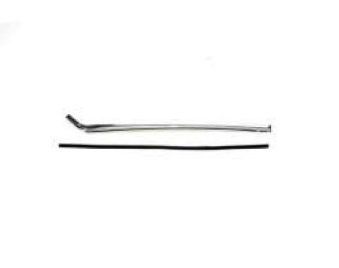 Chevelle Quarter Window Vertical Molding, Right, 2-Door Coupe, 1966-1967