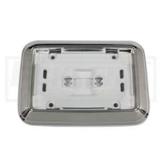 Dome Light Base, Chrome, For All Cars Except Convertible, 1968-1970