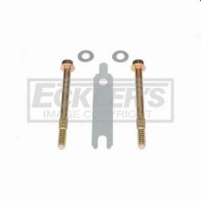 Chevelle Engine Starter Mounting Kit, Straight Bolt Pattern, With Bolts & .015 Shims, Powermaster, 1964-1972