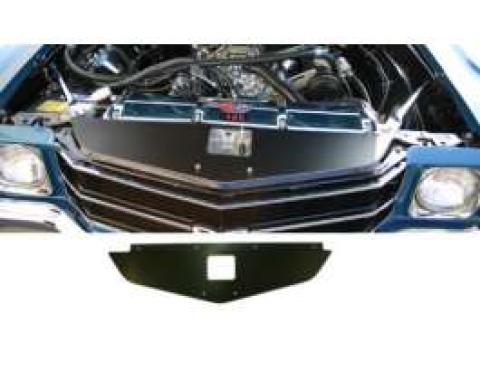 Chevelle Core Support Filler Panel, Black Anodized, 1970-1972