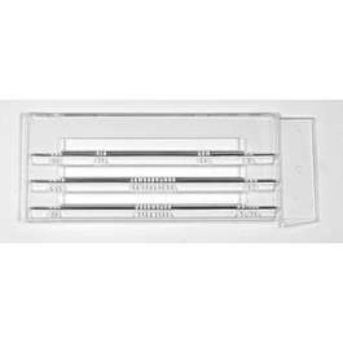 Chevelle Heater Control Lens, For Cars Without Air Conditioning, 1966-1967