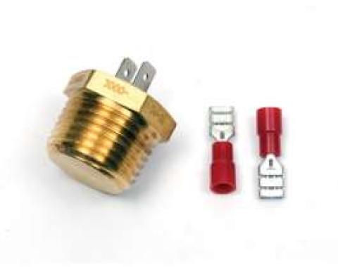 Chevelle Electric Fan Temperature Switch, Universal, 200? F, Auto Meter, 1964-1972