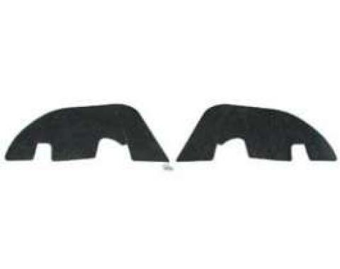 Chevelle Control Arm Dust Shields, For Cars With Plastic Inner Fender, 1968-1972