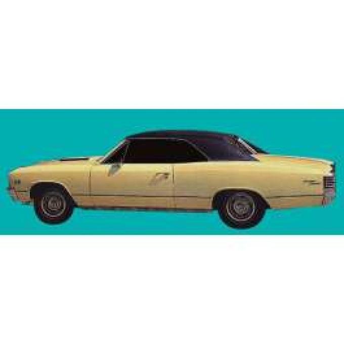 Chevelle Wheel Opening & Body Side Stripe Kit, White, Super Sport (SS), 1967