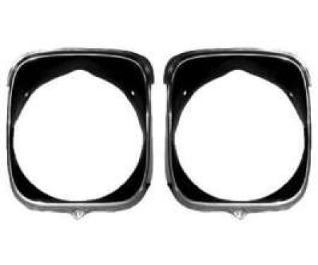 Chevelle Headlight Bezels, Inner & Outer, Left, 1969
