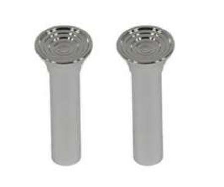 Chevelle Door Lock Knobs, Chrome, 1964-1966