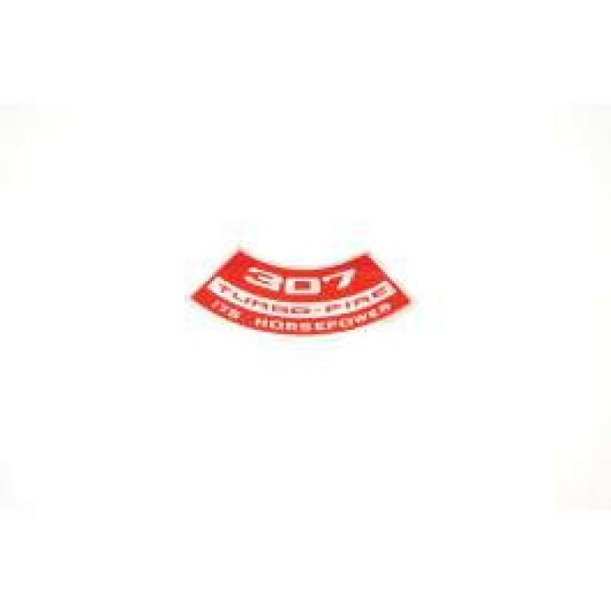 Chevelle Air Cleaner Decal, 307 Turbo-Fire 175 hp, 1968