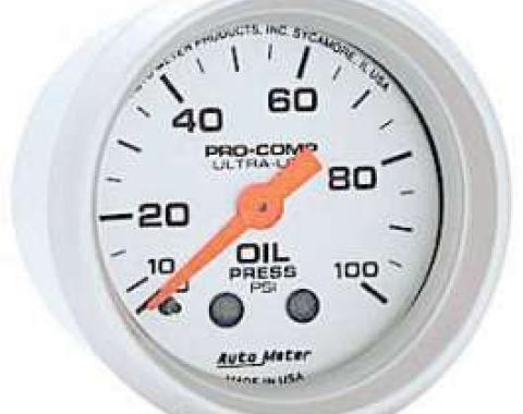 Chevelle Oil Pressure Gauge, Mechanical, Ultra-Lite Series, Autometer, 1964-1972