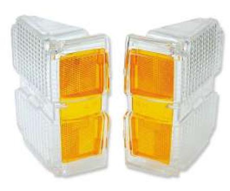 Chevelle Front Turn Signal & Parking Light Lens, Wagon, 1971
