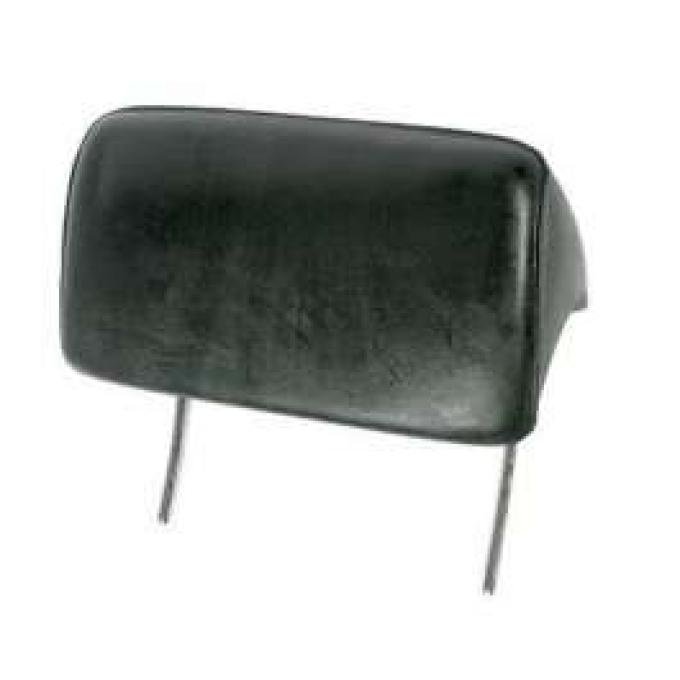 Chevelle Bucket Seat Headrests, Black, 1966-1967