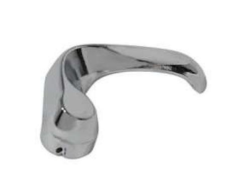 Chevelle Vent Window Handle, Chrome, Left, For All Cars Except 2-Door Coupes, NOS 1964-1967