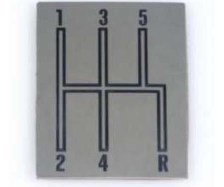 Chevelle Shift Indicator Plate, Console, 5-Speed, 1966-1967