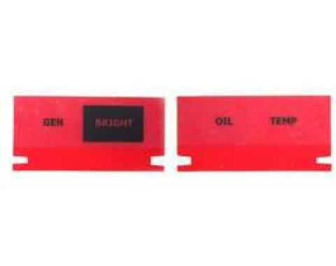 Chevelle And Malibu Dash Indicator Lens Set, 1966-1967