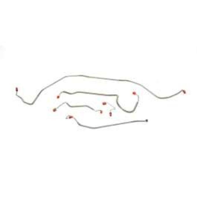 Chevelle Brake Line Set, Front, 5 Pc (Standard Disc), 1970