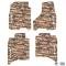 FlexTread 12-18 Dodge Ram 1500/2500/3500 Crew Cab/19-24 Dodge Ram 1500 Classic Crew Cab (4 pc) w/ RAM Head & Text Logo NGTT14010