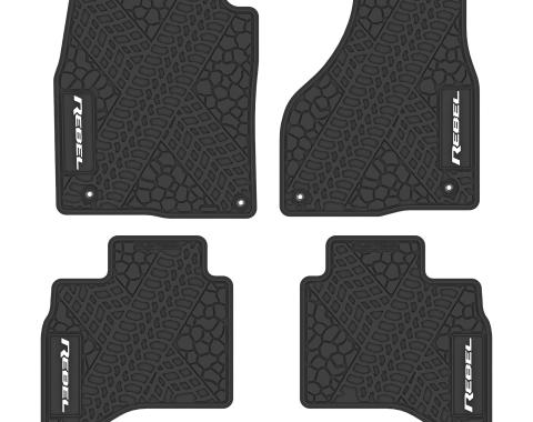 FlexTread 15-18 Dodge Ram 1500 Quad Cab (4 pc) w/ Rebel Logo NGTT12017