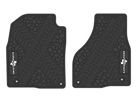 FlexTread 12-18 RAM 1500 & 19-24 RAM 1500 Classic Floor Mats (2pc) w/ Lonestar Logo NGTT11057