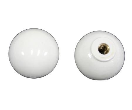 Corvette Door Balls, Inside Opening, White, 1953-1962