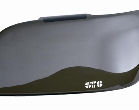 GT Styling GT0101S, Headlight Cover, Full Cover, Solid, Smoke, Plastic, Set Of 2