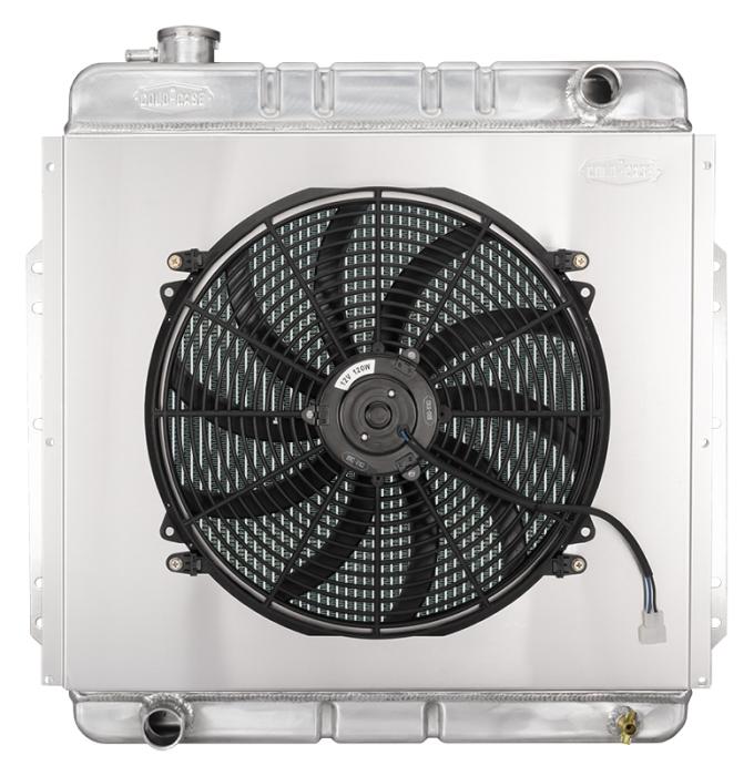 Cold Case Radiators 53-56 Ford F Series Coyote Swap Aluminum Performance Radiator And 16 inch Fan Kit FOT576-5K