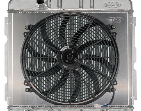 Cold Case Radiators 67-69 Mopar A-Body BB Aluminum Performance Radiator with 16 Inch Fan Kit MOP756A-5k