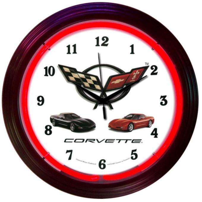 Neonetics Neon Clocks, Corvette C5 Neon Clock