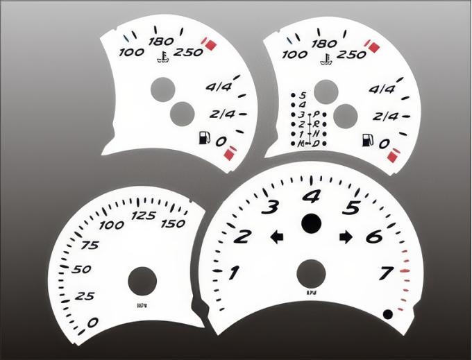 Whitegauges 1997-2000 Porsche Boxster White Face Gauges 9700PB-1584