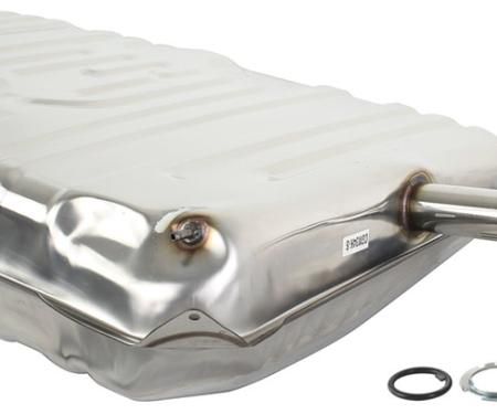 RestoParts Fuel Tank, 17-Gallon, 1968-72 El Camino, w/EEC, w/3 Vents, w/Neck, Stainless Steel CH28910SS