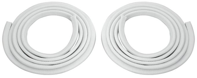 RestoParts Door Jamb Windlace - 1964-67 A-Body, 1957-67 Cadillac, White EDJSSWH
