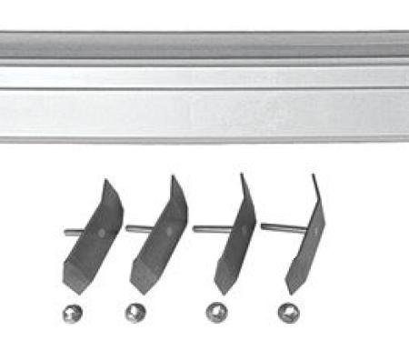 RestoParts Molding, Top Of Tailgate, 1964-67 El Camino, w/ Clips 3380104
