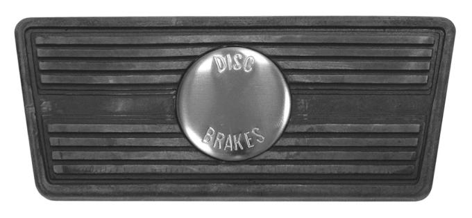 RestoParts Pad, Pedal, 1967-72 GM "A" Body, Brake, Auto. Trans., Disc ADPP750