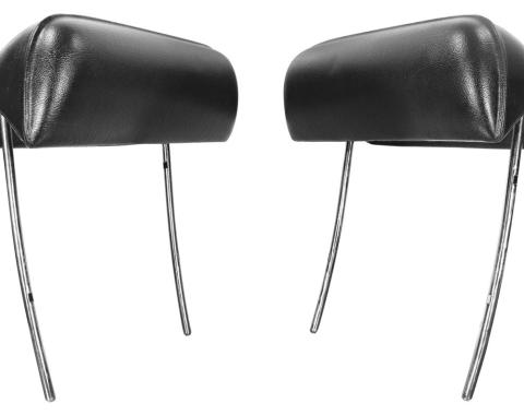RestoParts Headrest, 1969 GM A Body, Bucket, Black CH20007