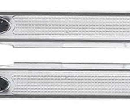 RestoParts Step Plates, 1973-77 GM "A" Body, Waffle Pattern Style CH24885